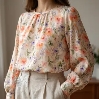 Viskoza RAYON POPLIN Love design D