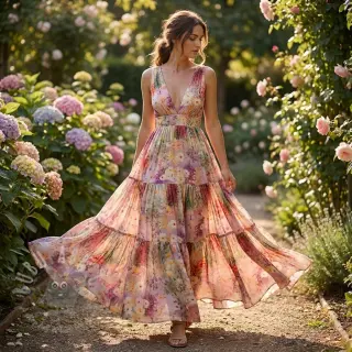Viskoza RAYON POPLIN Love design B