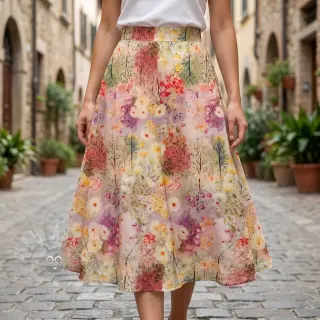 Viskoza RAYON POPLIN Love design B