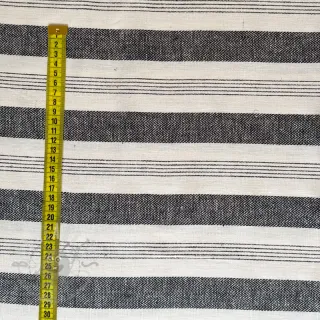 Lan YARN DYED BIG Stripe black