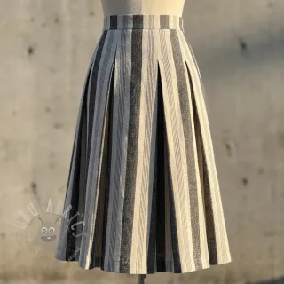 Lan YARN DYED BIG Stripe black