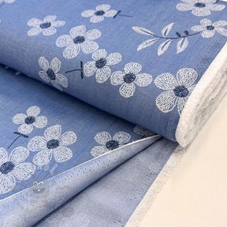 Pamuk JEANS Chambre LUXURY JACQUARD Flowers jeans