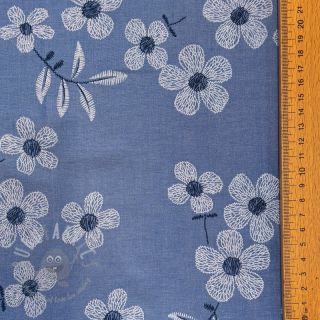 Pamuk JEANS Chambre LUXURY JACQUARD Flowers jeans
