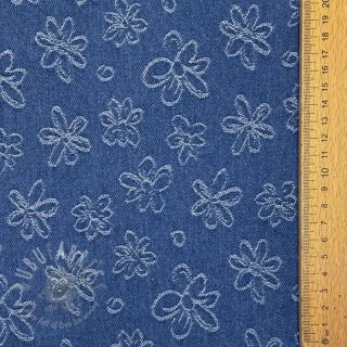 JEANS DENIM JACQUARD Flower dark jeans