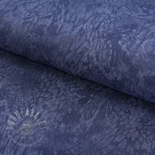 JEANS DENIM HEAVY Animal printed dark blue
