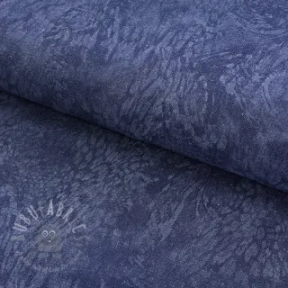 JEANS DENIM HEAVY Animal printed dark blue