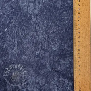 JEANS DENIM HEAVY Animal printed dark blue