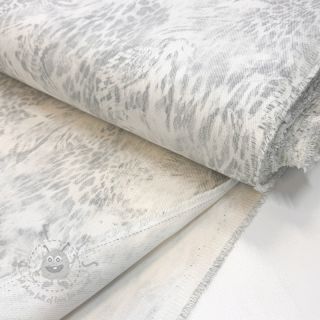 JEANS DENIM HEAVY Animal printed offwhite