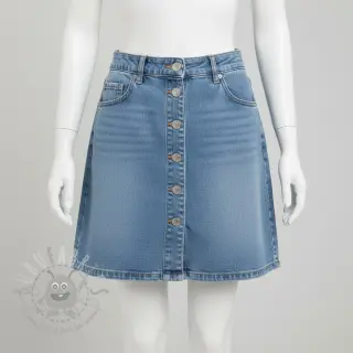 JEANS DENIM HEAVY Animal printed light blue