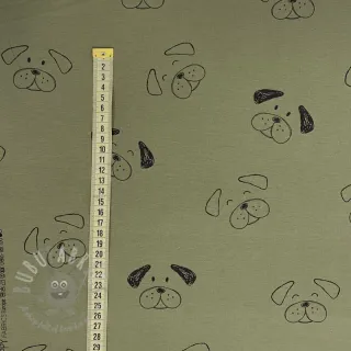 Triko materijal čupav SOFT Dogs pickle
