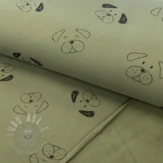 Triko materijal čupav SOFT Dogs pickle