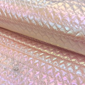 Prošivena tkanina Fancy hearts pink