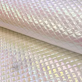 Prošivena tkanina Fancy diamonds offwhite