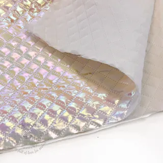 Prošivena tkanina Fancy diamonds offwhite