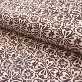 Dekorativna tkanina Stamps brown
