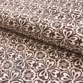 Dekorativna tkanina Stamps brown