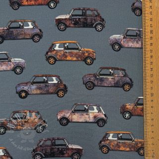 Dekorativna tkanina Cars blue shadow digital print