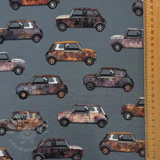 Dekorativna tkanina Cars blue shadow digital print