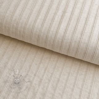 Pamuk LINEN JACQUARD Stripes beige