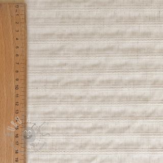 Pamuk LINEN JACQUARD Stripes beige