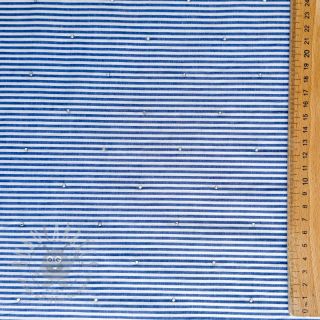 Pamuk YARN DYED Stripes with studs blue