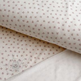 Bebi pliš Small flowers light salmon