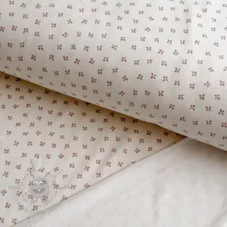 Bebi pliš Small flowers light salmon