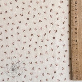 Bebi pliš Small flowers light salmon