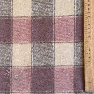 Tkanina za ženski kostim YARN DYED BRUSHED Check blush