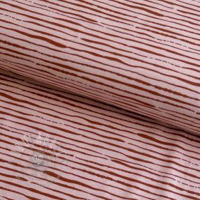 Jersey Stripes light salmon ORGANIC