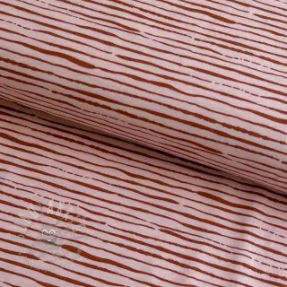 Jersey Stripes light salmon ORGANIC