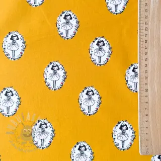 Pamuk Arlequeen medailon ochre