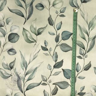 Dekorativna tkanina s teflonom HANDPAINT PLANT LOVER