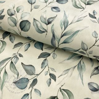 Dekorativna tkanina s teflonom HANDPAINT PLANT LOVER