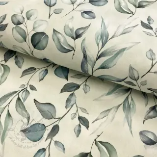 Dekorativna tkanina s teflonom HANDPAINT PLANT LOVER