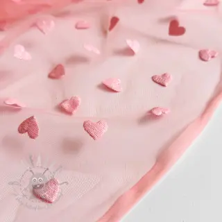 Til Flock shiny hearts old pink