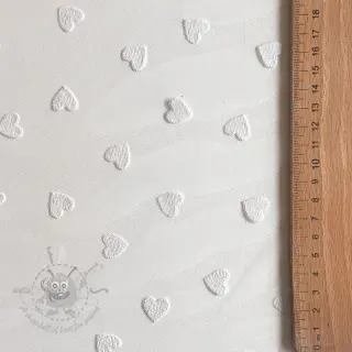Til Flock shiny hearts offwhite