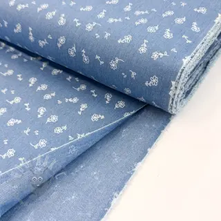 JEANS STRETCH Small retro flowers jeans