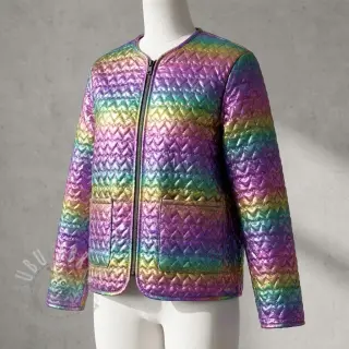 Prošivena tkanina Fancy hearts multi