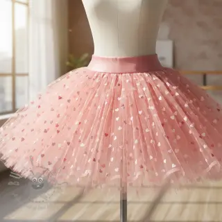 Til Flock shiny hearts old pink