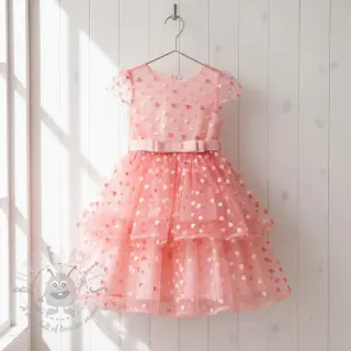 Til Flock shiny hearts old pink