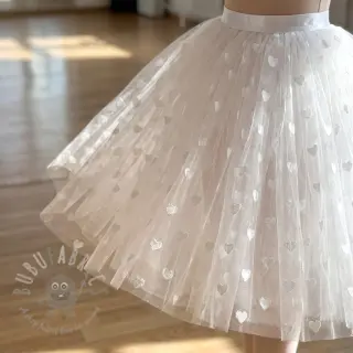 Til Flock shiny hearts offwhite