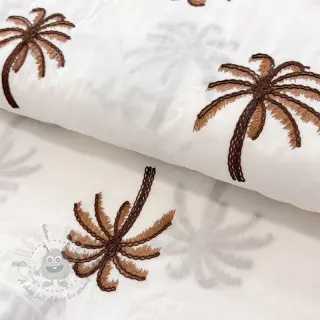 Pamuk VOILE EMBROIDERY Palm brown