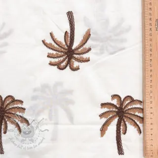 Pamuk VOILE EMBROIDERY Palm brown