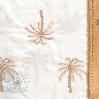 Pamuk VOILE EMBROIDERY Palm cream