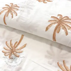 Pamuk VOILE EMBROIDERY Palm naturals