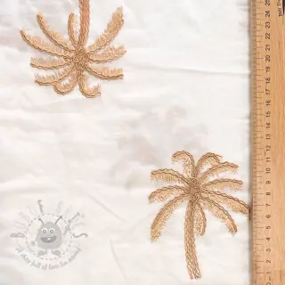 Pamuk VOILE EMBROIDERY Palm naturals