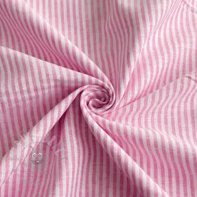 Lan s pamukom Stripe fuchsia