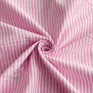 Lan s pamukom Stripe fuchsia