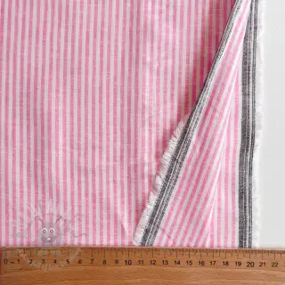 Lan s pamukom Stripe fuchsia